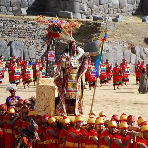 el inca en el Inti Raymi