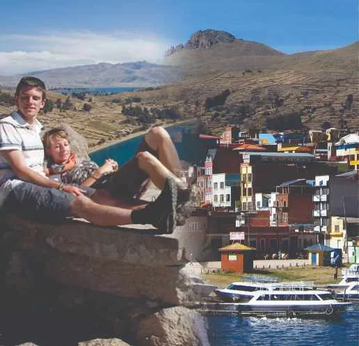 Cover Photo. Evening falls on Sun Island in Lake Titicaca in